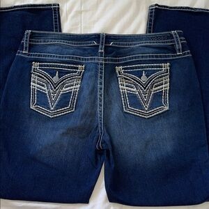 Vigoss Women's Dark Blue Boot Cut Jeans